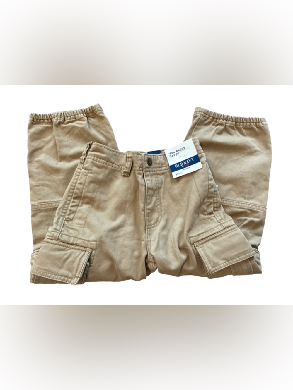 Old Navy ‘90’s Baggy Tan Cargo Pants for Kids. Size 4T. - Picture 3 of 12